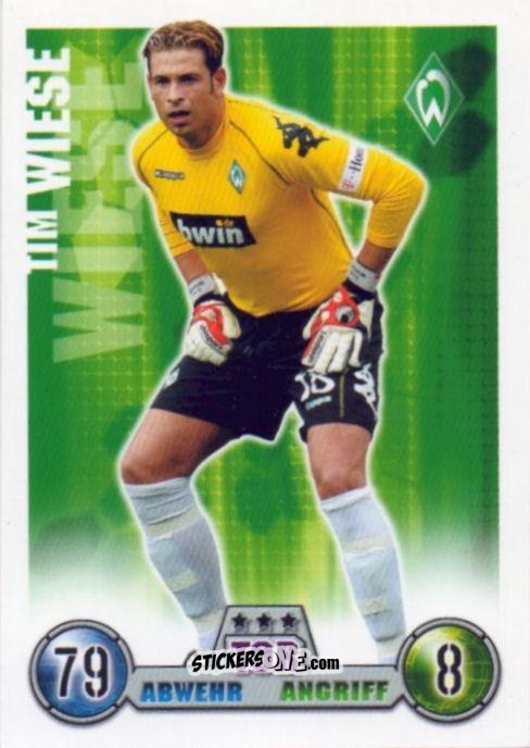 Figurina Tim Wiese - German Fussball Bundesliga 2008-2009. Match Attax n. 55err - Topps