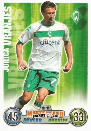 Sticker Jurica Vranjes - German Fussball Bundesliga 2008-2009. Match Attax n. 64 - Topps