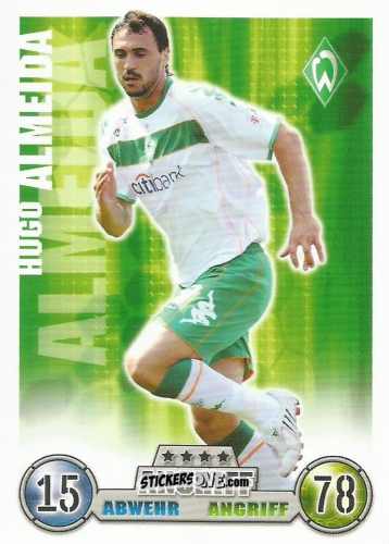 Sticker Hugo Almeida - German Fussball Bundesliga 2008-2009. Match Attax n. 69 - Topps