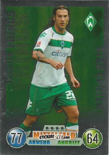 Cromo Torsten Frings - German Fussball Bundesliga 2008-2009. Match Attax n. 72 - Topps