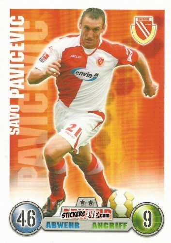 Cromo Savo Pavicevic - German Fussball Bundesliga 2008-2009. Match Attax n. 80 - Topps