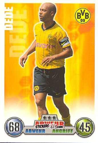 Cromo Dede - German Fussball Bundesliga 2008-2009. Match Attax n. 93 - Topps