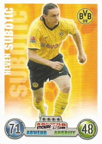 Sticker Neven Subotic - German Fussball Bundesliga 2008-2009. Match Attax n. 96 - Topps