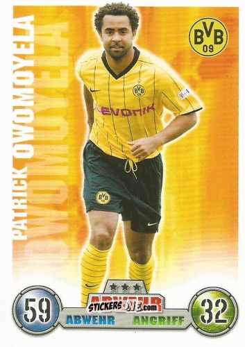 Cromo Patrick Owomoyela - German Fussball Bundesliga 2008-2009. Match Attax n. 97 - Topps