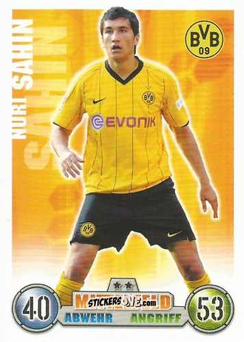 Cromo Nuri Sahin - German Fussball Bundesliga 2008-2009. Match Attax n. 101 - Topps