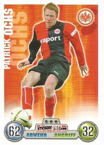 Cromo Patrick Ochs - German Fussball Bundesliga 2008-2009. Match Attax n. 114 - Topps