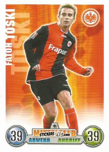 Figurina Faton Toski - German Fussball Bundesliga 2008-2009. Match Attax n. 118 - Topps