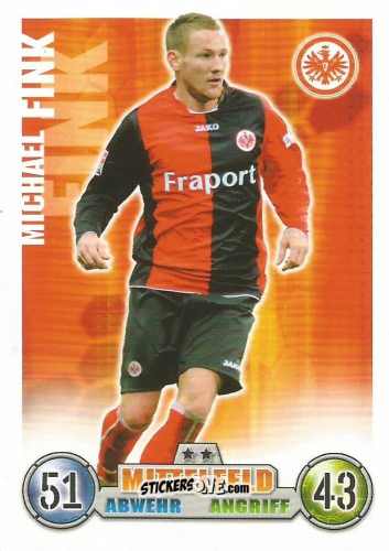 Figurina Michael Fink - German Fussball Bundesliga 2008-2009. Match Attax n. 121 - Topps