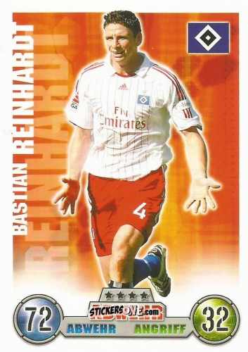 Cromo Bastian Reinhardt - German Fussball Bundesliga 2008-2009. Match Attax n. 129 - Topps