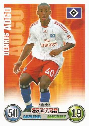 Cromo Dennis Aogo - German Fussball Bundesliga 2008-2009. Match Attax n. 130 - Topps