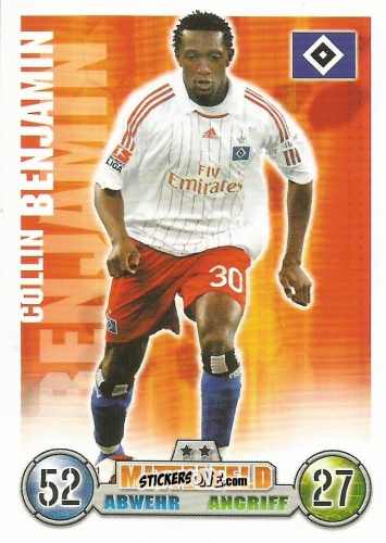 Figurina Collin Benjamin - German Fussball Bundesliga 2008-2009. Match Attax n. 135 - Topps