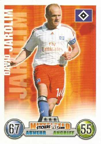 Cromo David Jarolim - German Fussball Bundesliga 2008-2009. Match Attax n. 136 - Topps