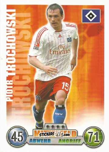 Sticker Piotr Trochowski - German Fussball Bundesliga 2008-2009. Match Attax n. 139 - Topps