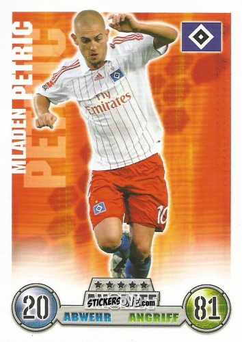 Figurina Mladen Petric - German Fussball Bundesliga 2008-2009. Match Attax n. 141 - Topps