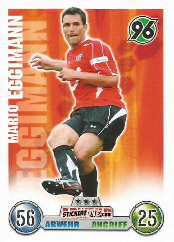 Figurina Mario Eggimann - German Fussball Bundesliga 2008-2009. Match Attax n. 146 - Topps