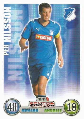 Figurina Per Nilsson - German Fussball Bundesliga 2008-2009. Match Attax n. 169 - Topps