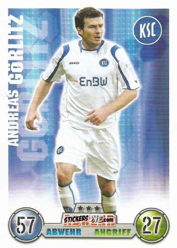 Figurina Andreas Görlitz - German Fussball Bundesliga 2008-2009. Match Attax n. 182 - Topps