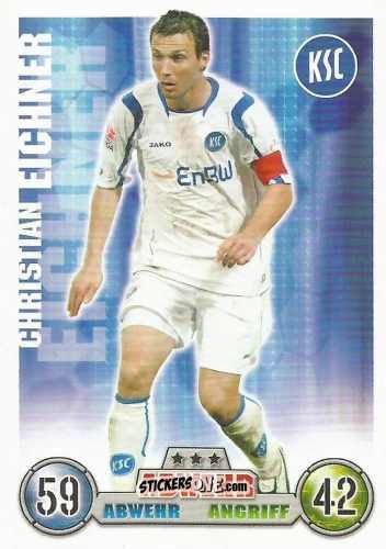 Cromo Christian Eichner - German Fussball Bundesliga 2008-2009. Match Attax n. 183 - Topps