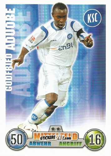 Figurina Godfried Aduobe - German Fussball Bundesliga 2008-2009. Match Attax n. 187 - Topps