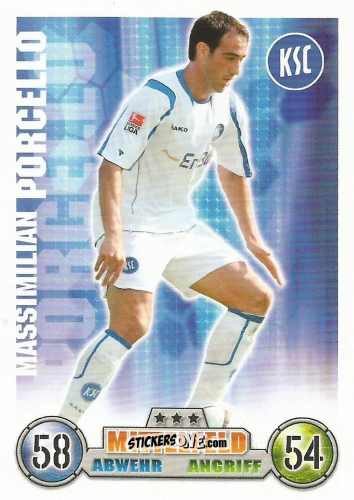 Cromo Massimilian Porcello - German Fussball Bundesliga 2008-2009. Match Attax n. 188 - Topps