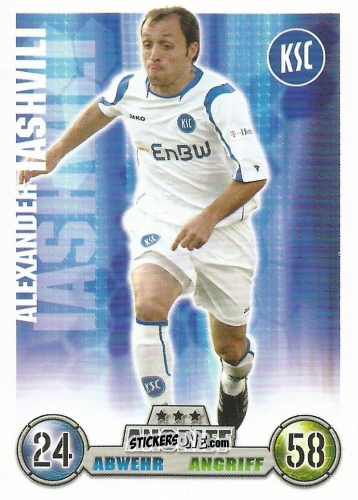 Cromo Alexander Iashvili - German Fussball Bundesliga 2008-2009. Match Attax n. 192 - Topps