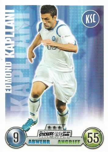 Cromo Edmond Kapllani - German Fussball Bundesliga 2008-2009. Match Attax n. 194 - Topps