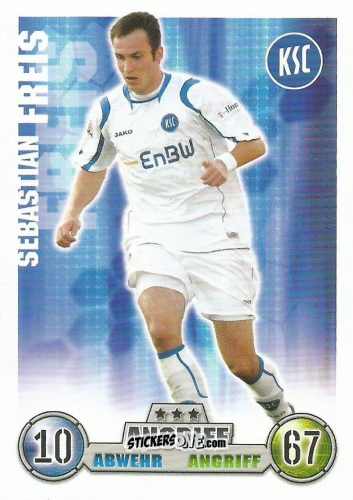 Sticker Sebastian Freis - German Fussball Bundesliga 2008-2009. Match Attax n. 196 - Topps