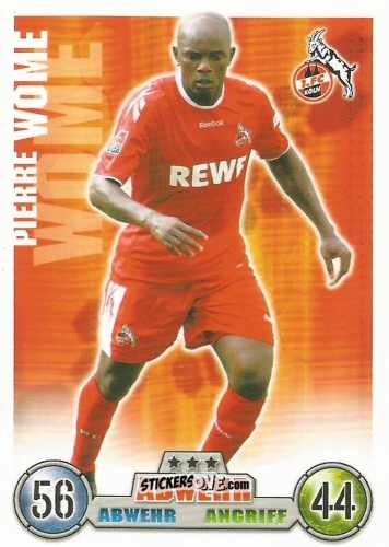 Cromo Pierre Wome - German Fussball Bundesliga 2008-2009. Match Attax n. 204 - Topps