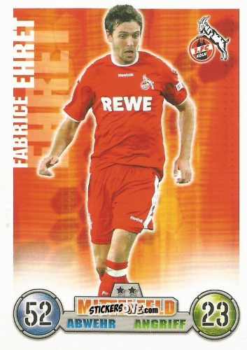 Figurina Fabrice Ehret - German Fussball Bundesliga 2008-2009. Match Attax n. 208 - Topps