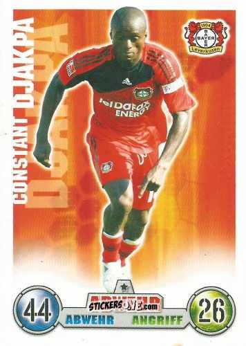 Figurina Constant Djakpa - German Fussball Bundesliga 2008-2009. Match Attax n. 217 - Topps