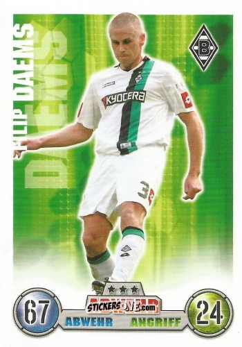 Cromo Filip Daems - German Fussball Bundesliga 2008-2009. Match Attax n. 236 - Topps
