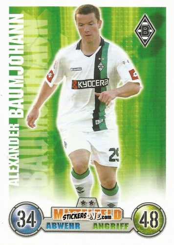 Cromo Alexander Baumjohann - German Fussball Bundesliga 2008-2009. Match Attax n. 243 - Topps