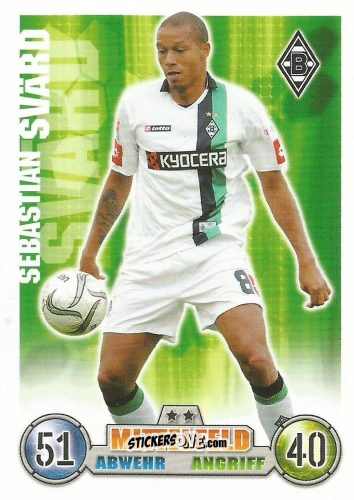 Sticker Sebastian Svard - German Fussball Bundesliga 2008-2009. Match Attax n. 248 - Topps