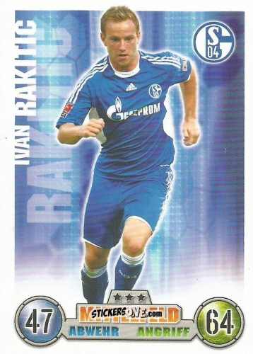 Sticker Ivan Rakitic - German Fussball Bundesliga 2008-2009. Match Attax n. 280 - Topps