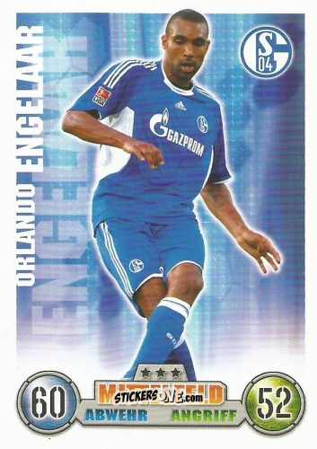 Cromo Orlando Engelaar - German Fussball Bundesliga 2008-2009. Match Attax n. 283 - Topps