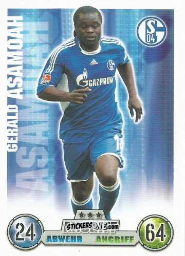 Cromo Gerald Asamoah - German Fussball Bundesliga 2008-2009. Match Attax n. 284 - Topps