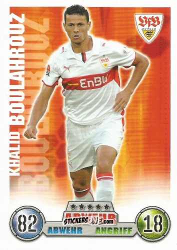Sticker Khalid Boulahrouz - German Fussball Bundesliga 2008-2009. Match Attax n. 290 - Topps