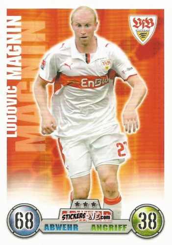 Sticker Ludovic Magnin - German Fussball Bundesliga 2008-2009. Match Attax n. 291 - Topps