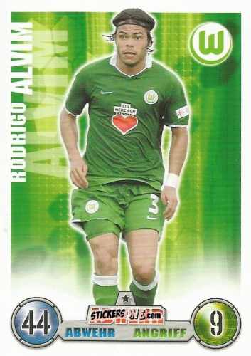 Cromo Rodrigo Alvim - German Fussball Bundesliga 2008-2009. Match Attax n. 311 - Topps