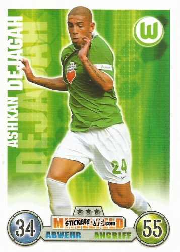 Cromo Ashkan Dejagah - German Fussball Bundesliga 2008-2009. Match Attax n. 313 - Topps