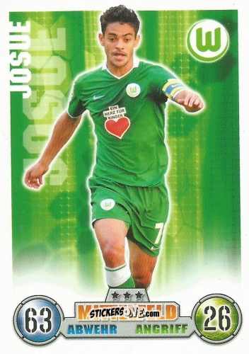 Figurina Josue - German Fussball Bundesliga 2008-2009. Match Attax n. 316 - Topps
