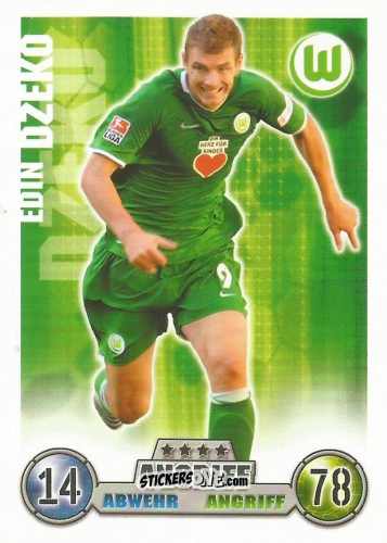Sticker Edin Dzeko - German Fussball Bundesliga 2008-2009. Match Attax n. 321 - Topps
