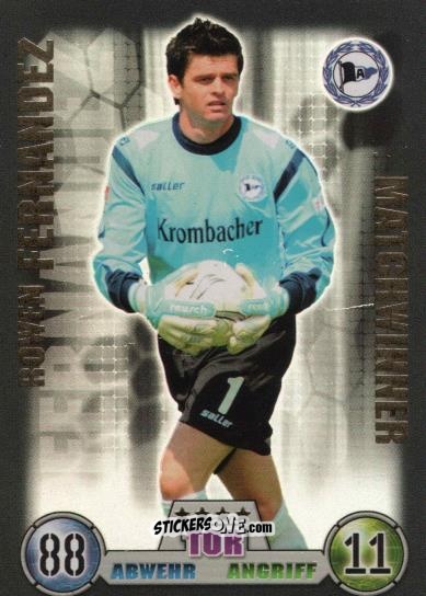 Cromo Rowen Fernandez - German Fussball Bundesliga 2008-2009. Match Attax n. 328 - Topps