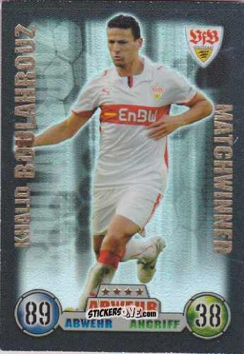 Sticker Khalid Boulahrouz - German Fussball Bundesliga 2008-2009. Match Attax n. 373 - Topps