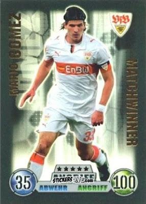 Sticker Mario Gomez - German Fussball Bundesliga 2008-2009. Match Attax n. 375 - Topps
