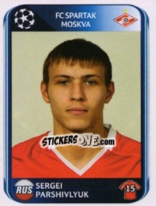 Sticker Sergei Parshivlyuk - UEFA Champions League 2010-2011 n. 381 - Panini