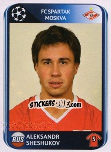 Sticker Aleksandr Sheshukov - UEFA Champions League 2010-2011 n. 386 - Panini
