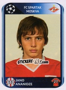 Sticker Jano Ananidze - UEFA Champions League 2010-2011 n. 392 - Panini