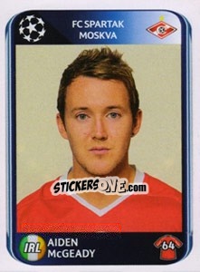 Sticker Aiden McGeady - UEFA Champions League 2010-2011 - Panini