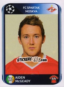Sticker Aiden McGeady - UEFA Champions League 2010-2011 n. 393 - Panini
